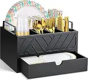 Zecela Condiment Racks Commercial Condiment Racks Coffee Bar Organizer with Drawer