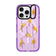 iPhone 16 Pro Impact Ring Stand Case MagSafe Compatible Sloth Pole Dancing Watercolor