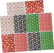 Healeved Smooth Surface 10pcs Christmas Wrapping Papers for Book Cover Party Birthday Banquet Decorations Random Style