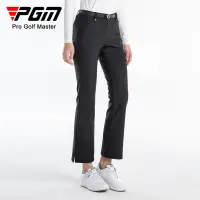在飛比找蝦皮商城精選優惠-PGM 高爾夫褲子 女士運動材質長褲 微喇褲型隱形拉鍊口袋開