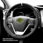 Hand sewn Sewing Alcantara Steering Wheel Cover For Toyota Highlander/Sienna