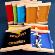 8/Set Busy Board Snap Buckle DrESSing Skills MontESSori