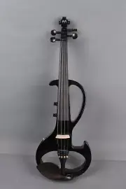 Yinfente Black 4/4 Electric Silent Violin Solid wood Free Case Nice Tone #EV6