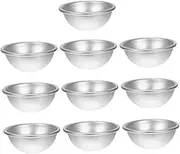 DOITOOL 10Pcs Alloy Molds for Bath Semicircular Design Smooth Surface for Making Cakes Pastries Desserts Compact Present for All Ages