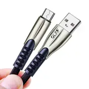 3A Micro 0.5m 1 m 2 m 3 m USB Cable Mobile Phone Line Fast Charging Cable Zinc Alloy Data Cable Fabric Weaving For Samsung