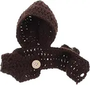 Vaguelly Mini Plush Dolls Dress up Cute Clothes for Stuffed Animals Mini Plush Dress up Accessories Stuffed Animal Clothes Role Doll Accessories Coffee Yarn