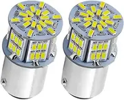 1pair 1156 LED Bulb White, 1003 BA15S 1141 7506 LED Replacement Light Bulbs for RV Car Camper Trailer Interior Indoor Lights, Super Bright 6000K, 2835 54-SMD 9V-14V (1156)