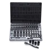 Dual Action 14145901 - Socket Set Thinwall 3/8" Drive 12-Point 59 Piece Metric & Imperial - Standard & Deep