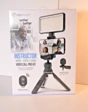 Digipower LED Tripod Light, Microphone Clip-On Mic W/ Wireless Shutter Remote