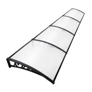 Window Door Awning Door Canopy Patio UV Sun Shield Transparent 1mx4m DIY