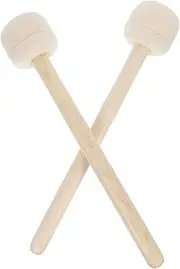 Totority 2Pcs Drum Mallets with Wood Handle Felt Drumsticks for Percussion Instruments Durable Non Skid Grip for Musicians and Beginners Great present for Music Lovers