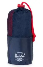 Herschel Supply Co. Camp Towel Navy/Red Absorbent Microfiber NWT