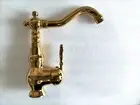 Gold Brass Basin Faucet Mixer Sink Kitchen Laundry Tap 360° Swivel Spout
