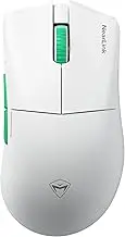 MACHENIKE L8 Max NearLink 4K JP Wireless Gaming Mouse, Lightweight, 2.4 oz (66.8 g), Ultra Low Latency Wireless Technology, Includes Charging Stand, 90 Hours of Life, Gaming Mouse, White, Genuine