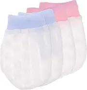 [VALICLUD] Face Scratch Gloves No Scratch Mittens Newborn Gloves Breathable Glove Gloves Mittens - Months Mitten for Daily Use Supply Ice Silk