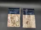 Set of 2 Ralph Lauren European Sham Wilton Rose 26” X 26”