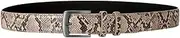 [YAKXIUEU] Pin Buckle Belt, Python Pattern, with Button Down Cool Style(125cm)