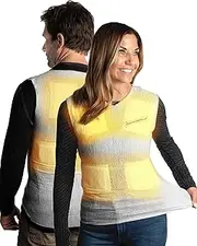 Underwarmer Heated Shirt, Compression Baselayer, 8 Built in Heat Packs, Body Warmer