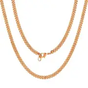 ChainsPro 3/4.5/6/7MM Flat Franco Cuban Link Chain, 18/22/26/28/30/32 inches,...