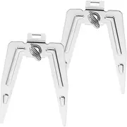 2pcs Stainless Steel Rotating Skewers for Air Fryer and BBQ Grill for Roasting Chicken Meat and Fish for Outdoor Picnics and Indoor Cooking