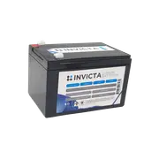 Invicta 12V 12Ah Lithium Battery with 4 Series Functionality