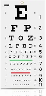 PECULA Eye Chart for Exams - Snellen Wall Chart 20 Feet, 11 X 22 in.