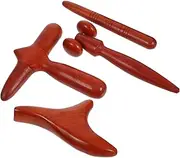 WRITWAA 4pcs Wooden Scraping Tool for Relaxation Natural Wood Massager Durable Massage Accessory for Smoother Skin and Comfort