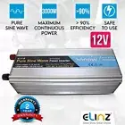 Power Inverter Pure Sine Wave 3000w / 6000w 12V AUS USB LED Display Caravan Car