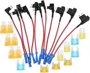 BUGUUYO 1 Set Automotive Fuse Tap Adapter Mini Fuse Holder Kit for Circuit Protection Sturdy and Heat Resistant Easy to Install for Power Supply Connector Safety