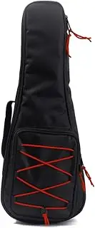 Totority Red Cord Guitar Gig Bag Padded Protection Compact Backpack for Electric Guitars Shoulder Straps and Storage Pockets