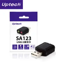 在飛比找PChome24h購物優惠-Uptech SA123 USB 2.0音效卡