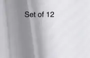 12 pk ComforTwill Tone-on-Tone White Sheets Standard Textile Flat Sheets Queen