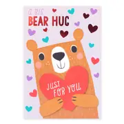 Hallmark Valentine's Day Card - A Big Bear Hug Just For You