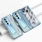 For Samsung Z Fold 6 5 4 3 Shockproof Plating Cear PC Screen Protector Case