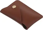 Abaodam Vintage PU Leather Mini Coin Purse Card Holder Compact Wallet for Credit Id Cards Durable Stylish Design for Everyday Use and Easy Portability