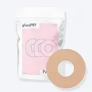 Glucology CGM Patches compatible with Freestyle Libre (Beige) | 25 Pack | Waterproof & Hypoallergenic Adhesive Patch