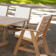 Botanica Outdoor Timber Dining Chair - Karri Gum/ Light Brown