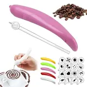 Electrical Latte Art Pen Coffee Cake Spice Pen Coffee Carving Bake Pastry Tool