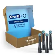 Oral-B iO Ultimate Clean Brush Heads 4 Ct Black