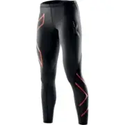 2XU | Womens Compression Tights ( Black/Scarlet ) | GREAT BARGAIN