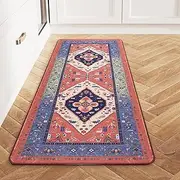 Boho Kitchen Mats for Floor Non Slip Rubber Backing Kitchen Mats Waterproof Non Skid Kitchen Rugs Washable for in Front of Sink, Laundry, Farmhouse