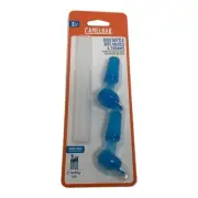 CAMELBAK Eddy Kids Bottle Accessory 2 Bite Valves and 2 Straws Ice Blue Water