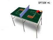 University Of Miami Portable Table Tennis Ping Pong Folding Table w/Accessories