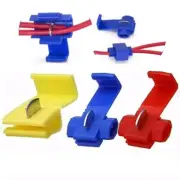 American Terminal 125 Solderless Quick Splice Snap Wire Connector, 50 pcs red 22