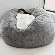Big Huge Giant Bean Bag Chair for Adults, (No Filler)