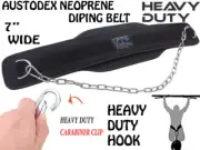 NEW 7" DIPPING DIP CHAIN BODY BUILDING WEIGHT LIFTING GYM BACK PULL UP BELT