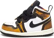 [Jordan] Toddler's 1 Mid SE Wear Away Black/Taxi-White-Sail (DQ8420 071)