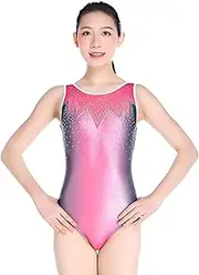 [Zagitova] Rhythmic Gymnastics Leotards for Girls Sleeveless Sports Clothing Women Sparkly Competition Performance Wear