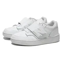 在飛比找PChome24h購物優惠-NEW BALANCE 童鞋 NB 480 全白色 皮革 黏