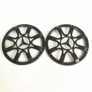 2Pcs 6.5" ABS Plastic All Black Speaker Cover Grill For Car Audio DJ PA Speaker